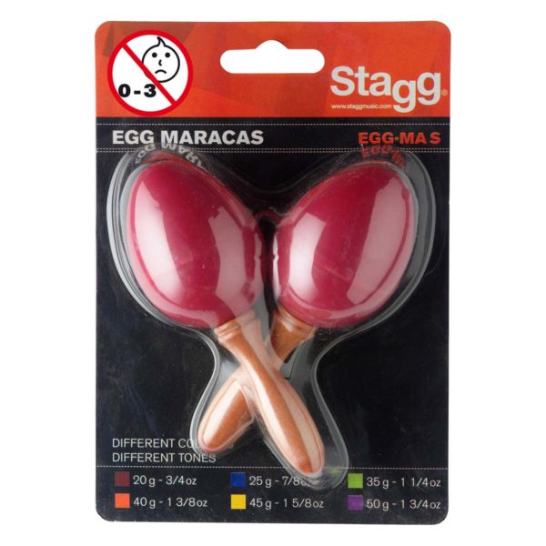 Stagg maracas rood sambabal voor kinderen