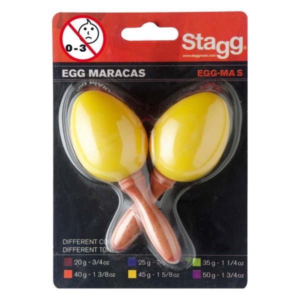 Stagg maracas geel sambabal voor kinderen