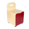 Stagg kinder cajon met rugleuning rood